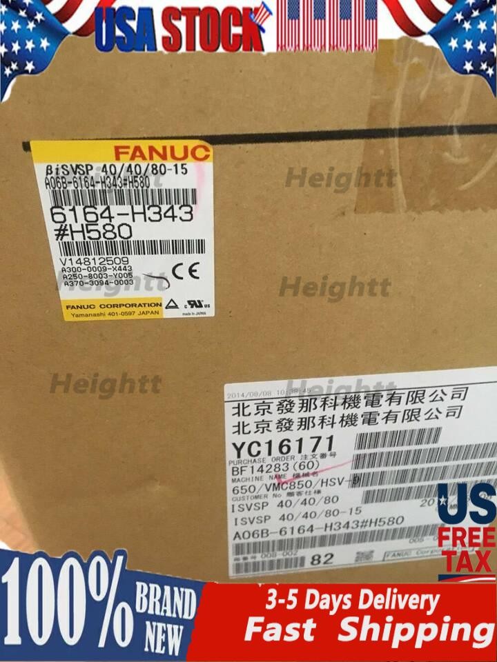 1PC Fanuc A06B-6164-H343#H580 Servo Driver New One Fast Shipping US Free TAX