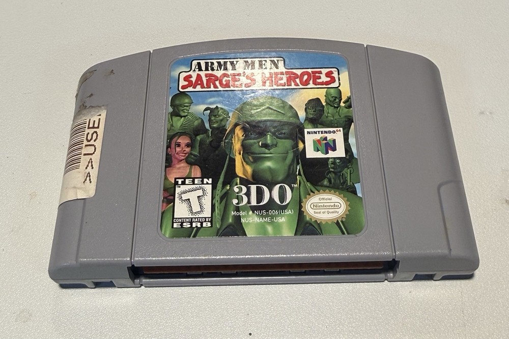Army Men: Sarge's Heroes (Nintendo 64 N64, 1999) ☆ Authentic ☆