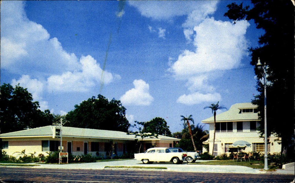 Windsor Motel ~ St Petersburg Florida FL ~ 1950s cars