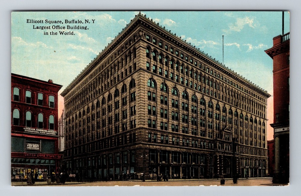 Buffalo NY-New York Ellicott Square Vintage Postcard Standard Souvenir Postal