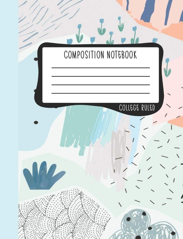 Composition Notebook: College Ruled: 100+ Lined Pages Writing Journal: Modern Ab