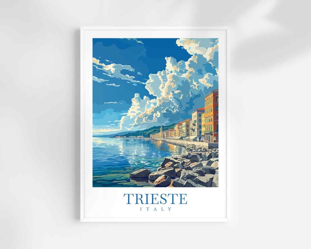 Trieste Travel Print Wall Art Italy Wall Hanging Home Dcor Trieste Gift Art