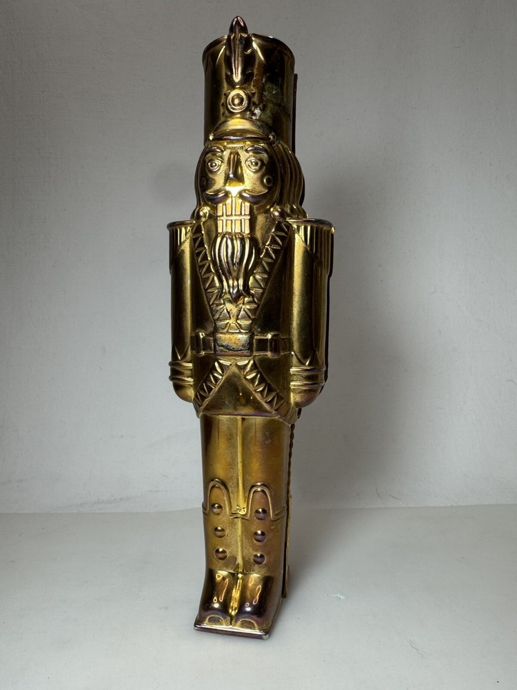 Department 56 Toy Soldier Brass 8”Nutcracker Vintage Works No Box