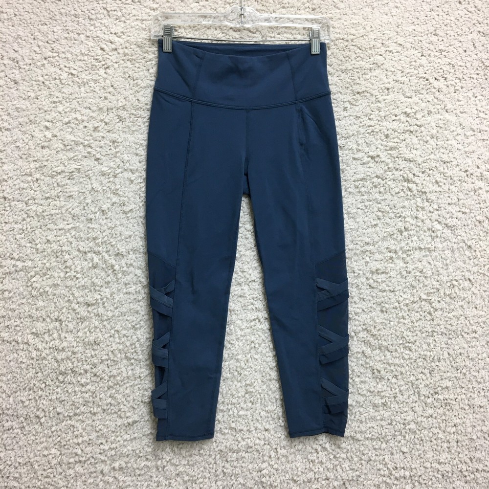 Athleta Leggings Small Adult Blue Pull On Athletic Stretch Yoga Gym Womens S