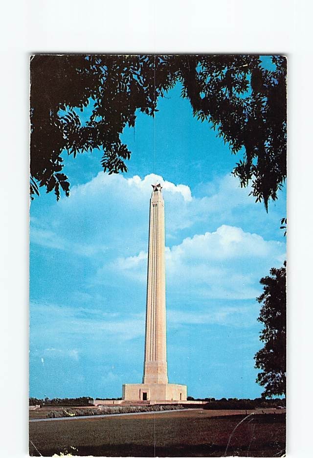 Postcard San Jacinto Museum and Monument Houston Texas USA