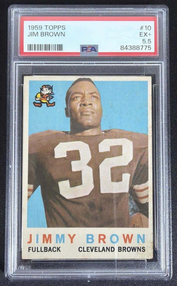 1959 Topps Jimmy Brown #10 Browns PSA 5.5