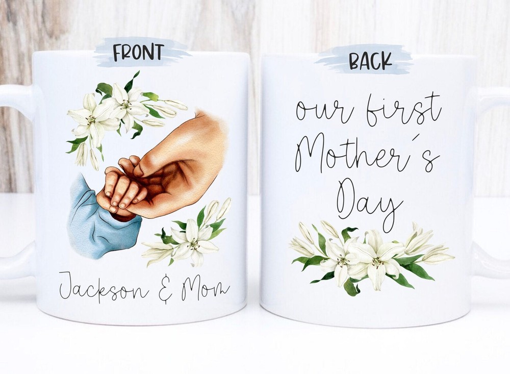 Our First Mothers Day Mug For Toddler Mom First Mother's Day Gift For New Mom