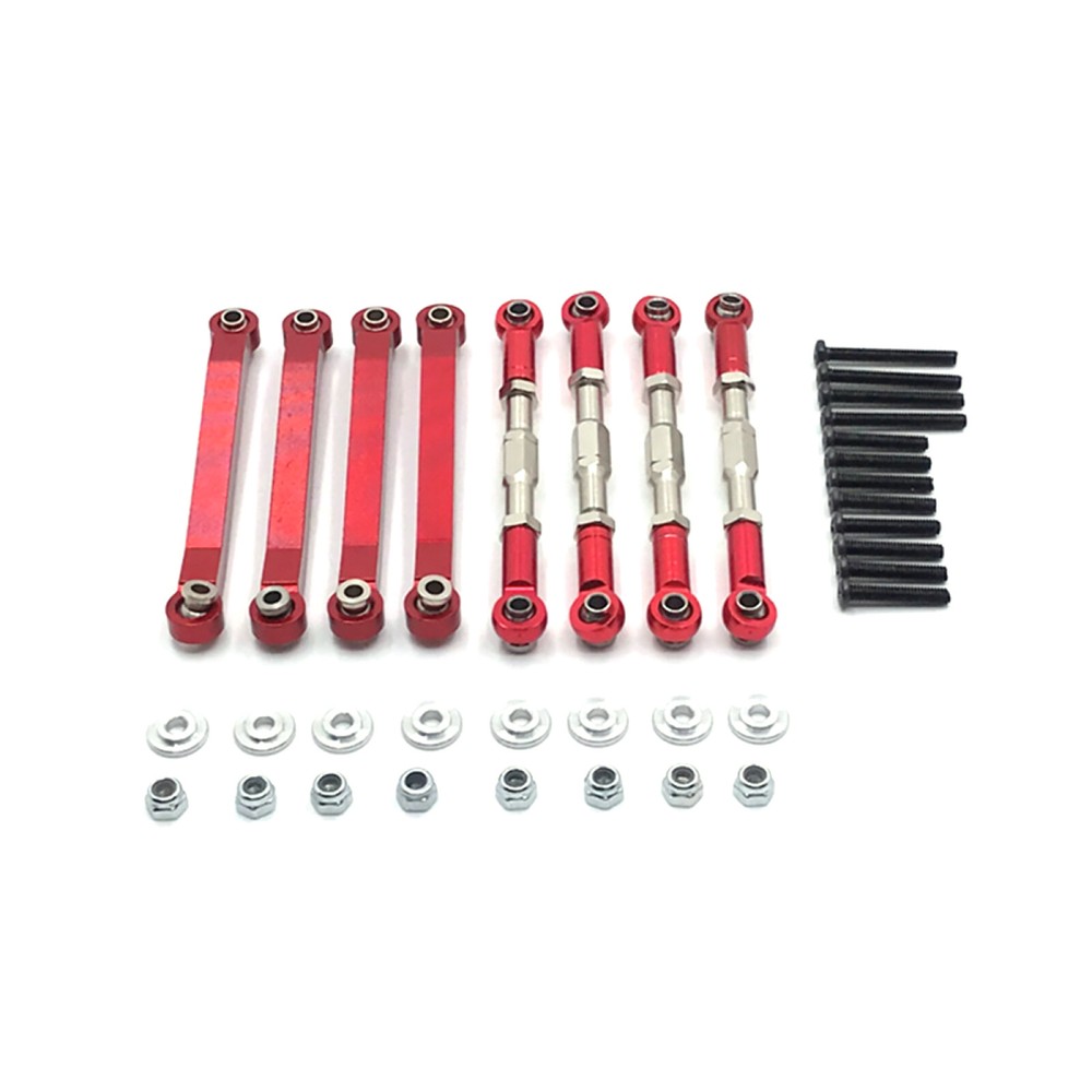Red Chassis Pull Rod Suspension Tie Rod for MN D90 D91 D99 1/12 RC Car
