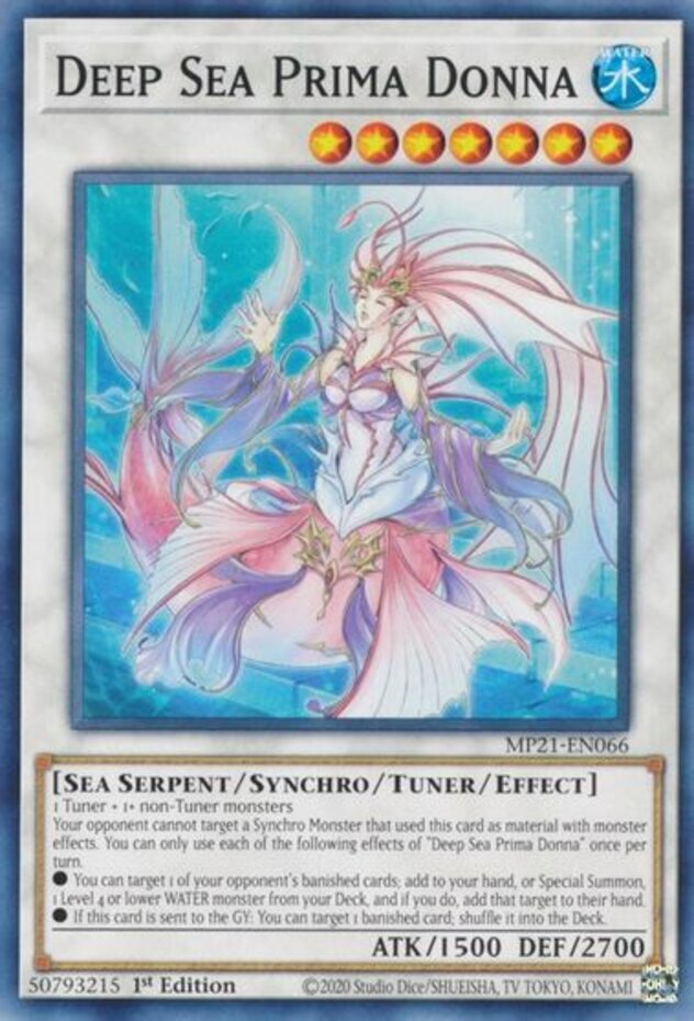 Yugioh Deep Sea Prima Donna MP21-EN066 Common 1st Edition NM English