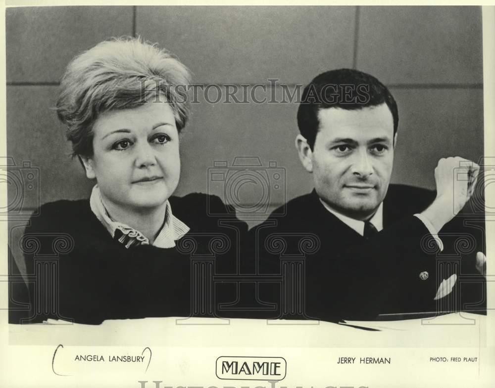 1966 Press Photo Angela Lansbury and Jerry Herman in 