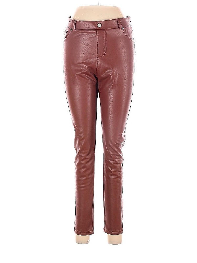 Brown Faux Leather Pants for Women - Stylish & Comfortable