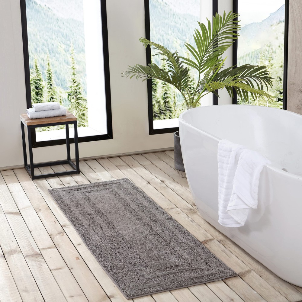 Soft Tufted Cotton Bathroom Rug Runner - Super Absorbent & Stylish Bathroom Decor for Ultimate Comfort and Functionality