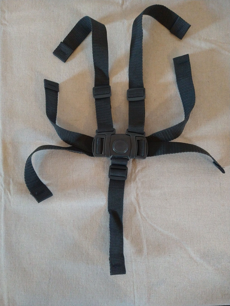 NEW Graco Blossom Highchair Replacement Part Safely Straps 5 Point Harness Gray