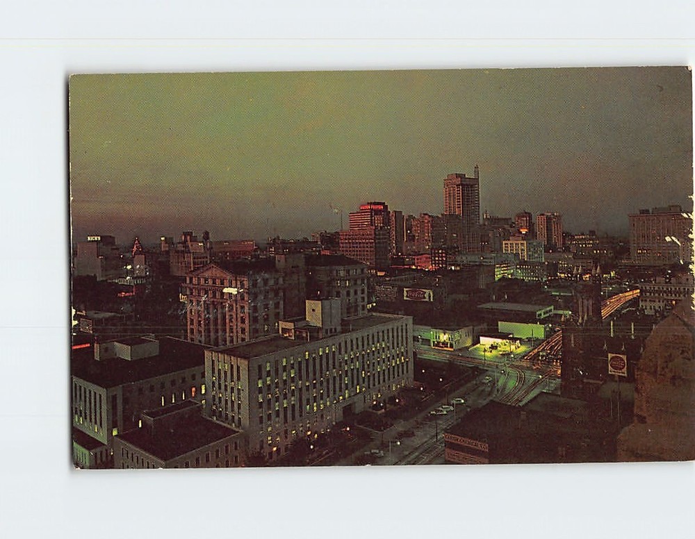 Postcard Night skyline of Atlanta Georgia USA