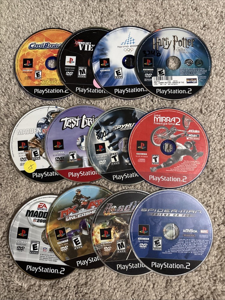 Lot of 12 Disc Only Games For PS2 PlayStation 2