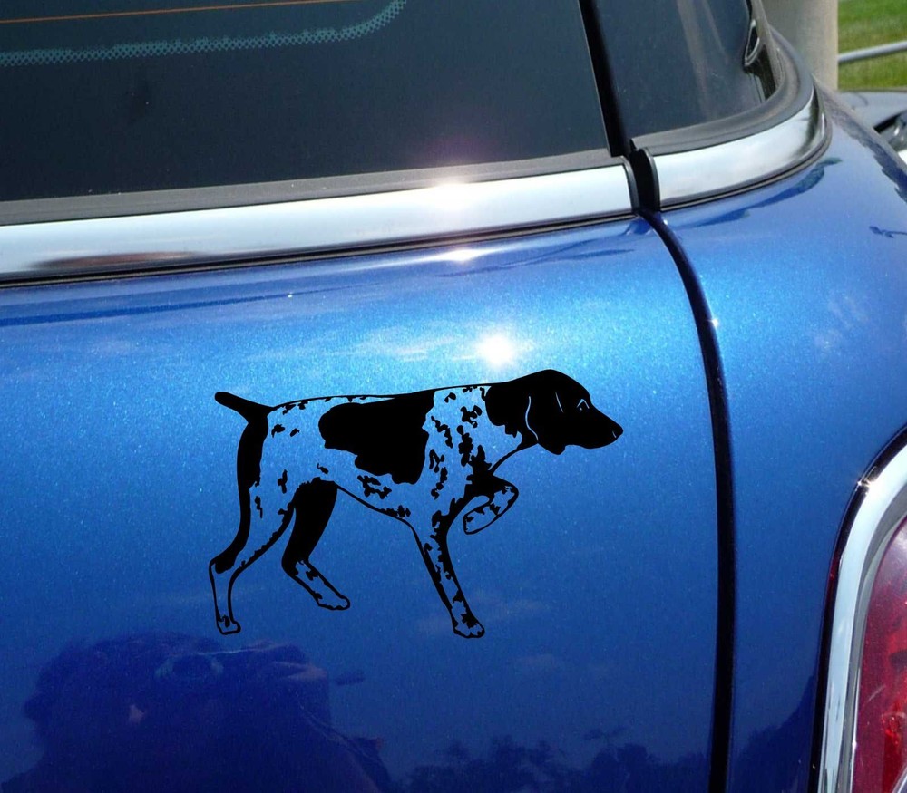 DETAILED GERMAN SHORTHAIRED POINTER GSP GRAPHIC DECAL STICKER ART CAR WALL DOG