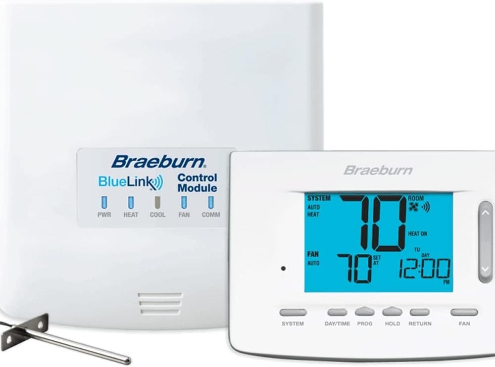 Braeburn 7500 Universal Wireless Thermostat Kit with Programmable and Non-Programmable Options