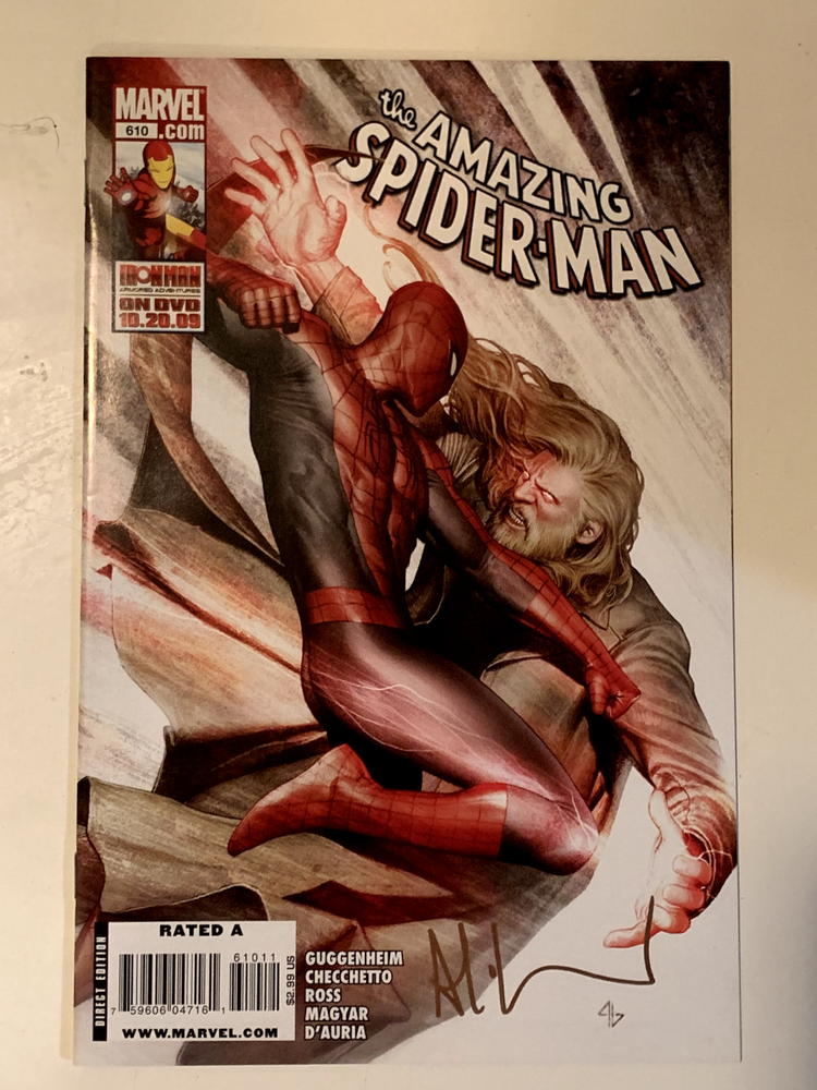 THE AMAZING SPIDER-MAN #610 NM SIGNED BY ADI GRANOV ASM