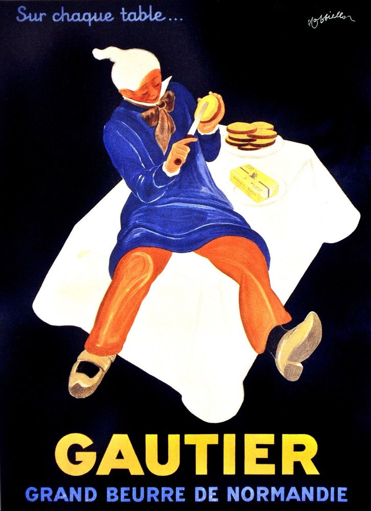 Gautier grand beurre de Normandie Decor Poster. Home Graphic Art Design 3852