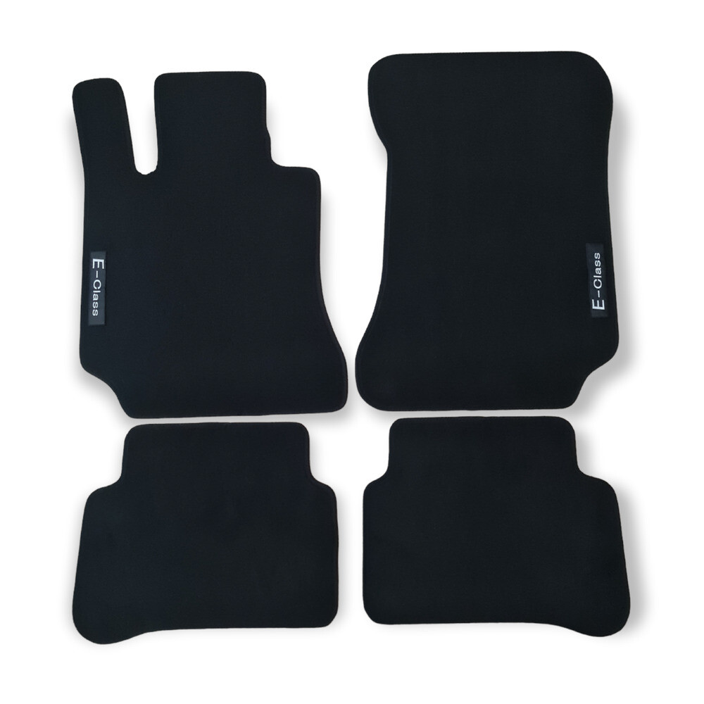 For Mercedes E Class W212 Car Floor Mats Velour Black Carpet Liners