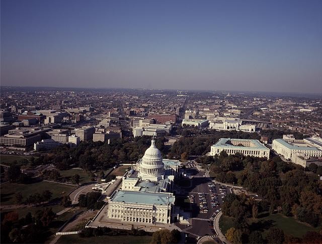 Aerial View,United States Capitol,Washington,DC,District of Columbia,America