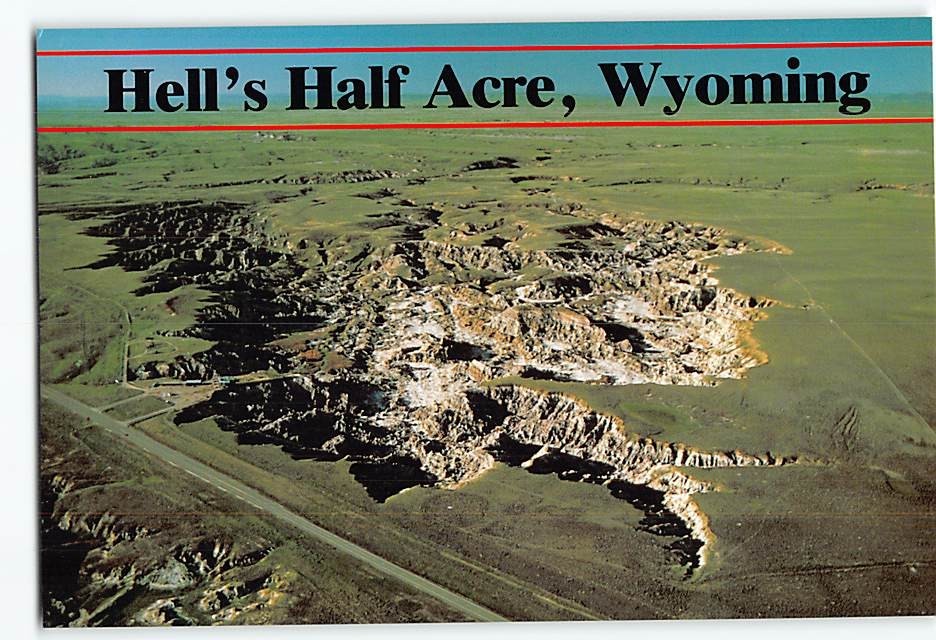 Postcard Hell's Half Acre Wyoming USA