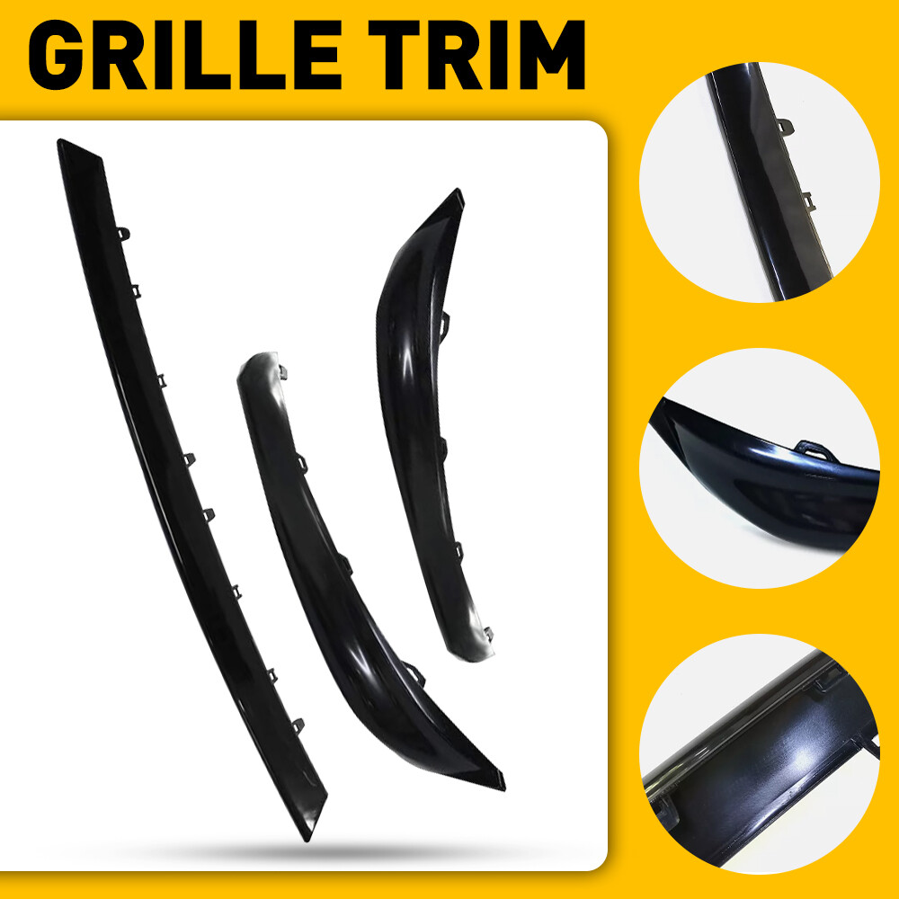 3PCS Front Bumper Lower Grille Trim Molding For Toyota Camry SE XSE 2018-2020 M