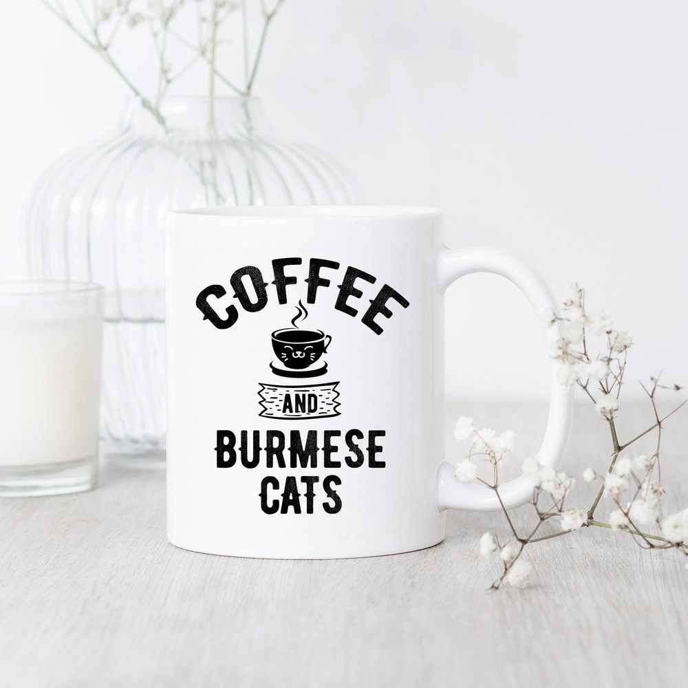 Coffee And Burmese Cats Mug Burmese Cat Mug Burmese Cat Gift Burmese Cat Lover