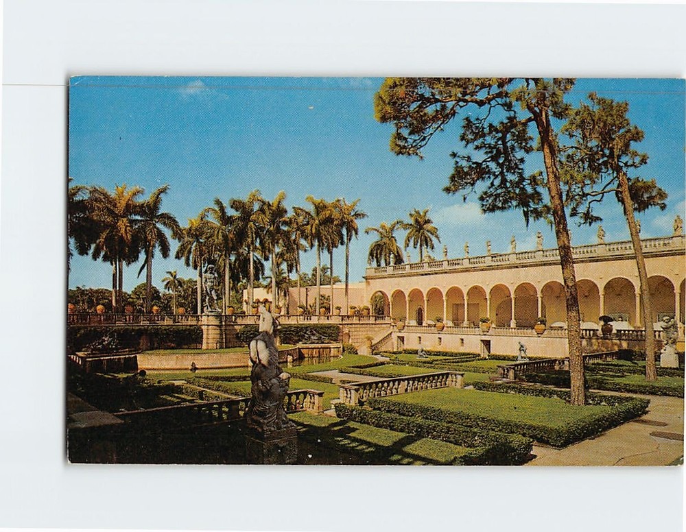 Postcard John & Mabel Ringling Art Museum Sarasota Florida USA