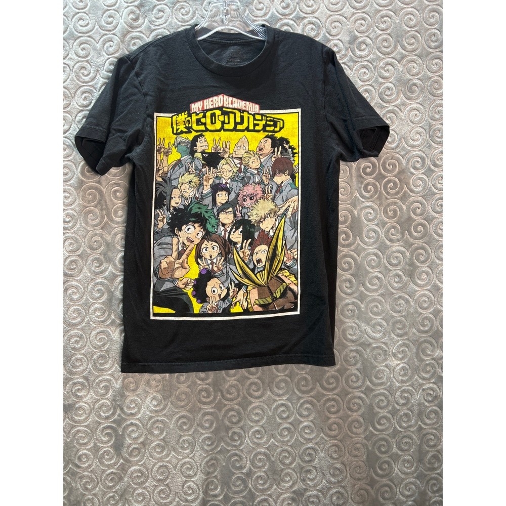 My Hero Academia Anime T Shirt Funimation Black Small Graphic Tee