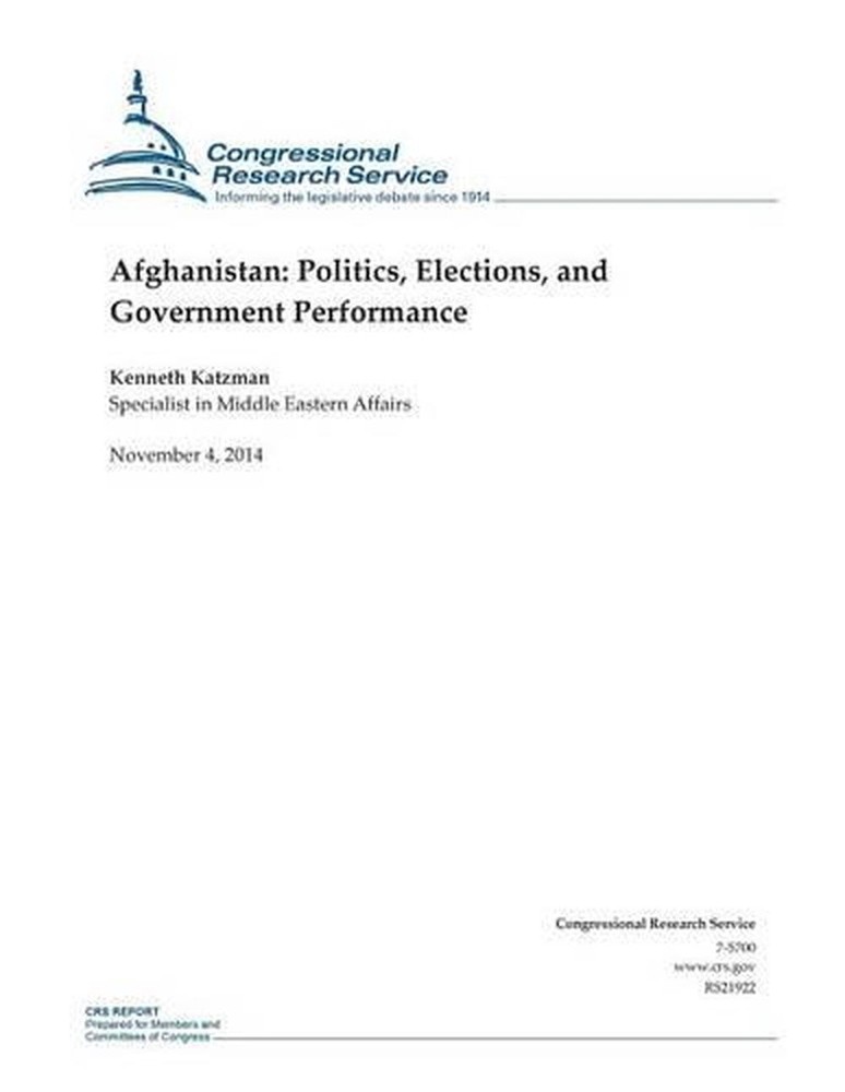 Afghanistan: Politics, Elections, and Government Performance by Congressional Re