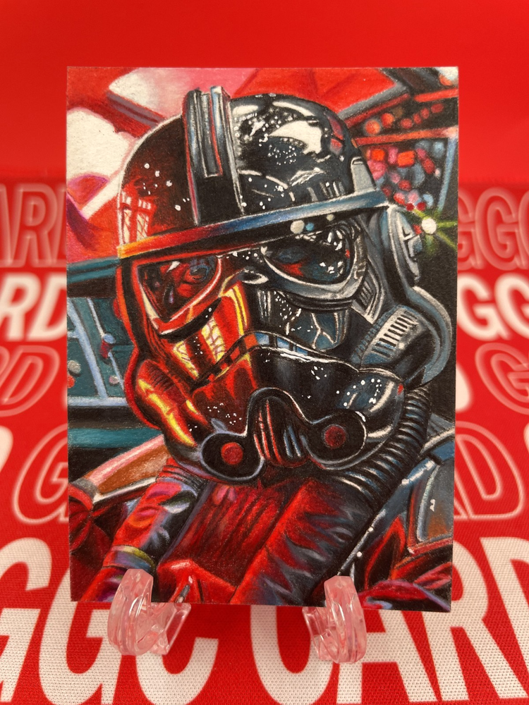 【Black Card】GGC Studio Star Wars Imperial pilots Artist Auto Sketch Card 1/1