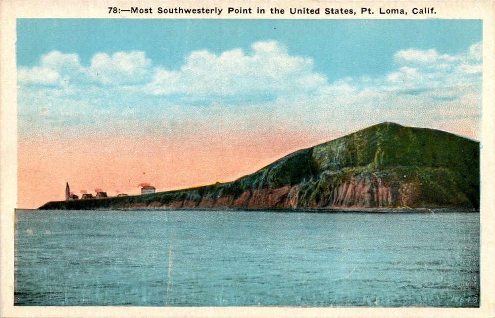 Pt. Loma, California, M. Kashower Co., Los Angeles Postcard