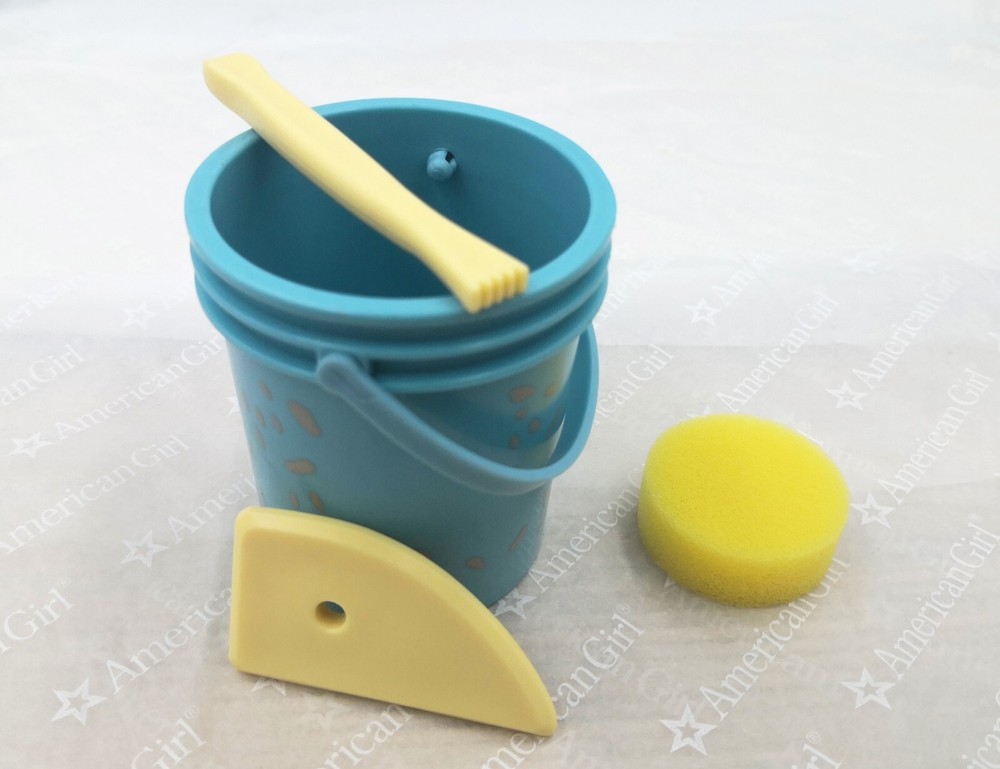 American Girl sculpting tools & foam sponge & bucket Art Class Set for 18'' doll