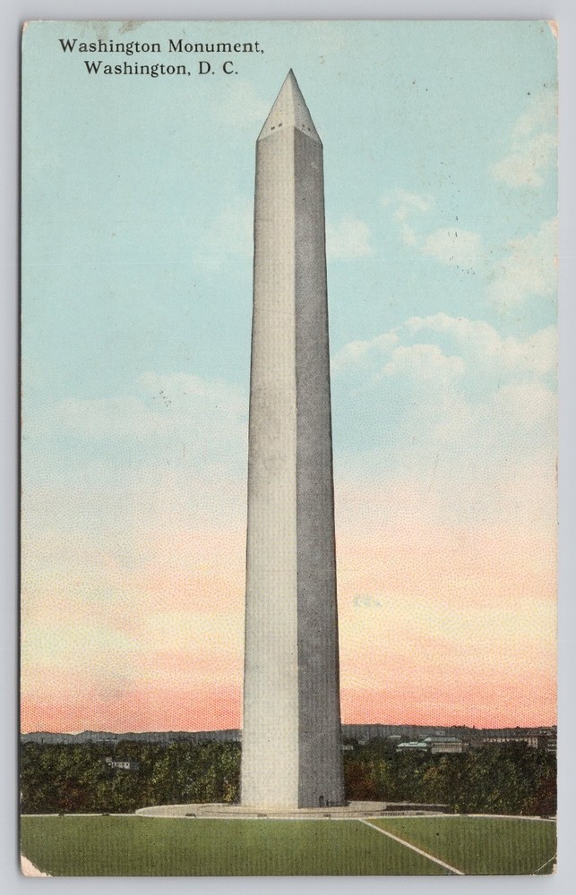 Washington Monument DC Postcard B. S. Reynolds Early 1900s Unposted