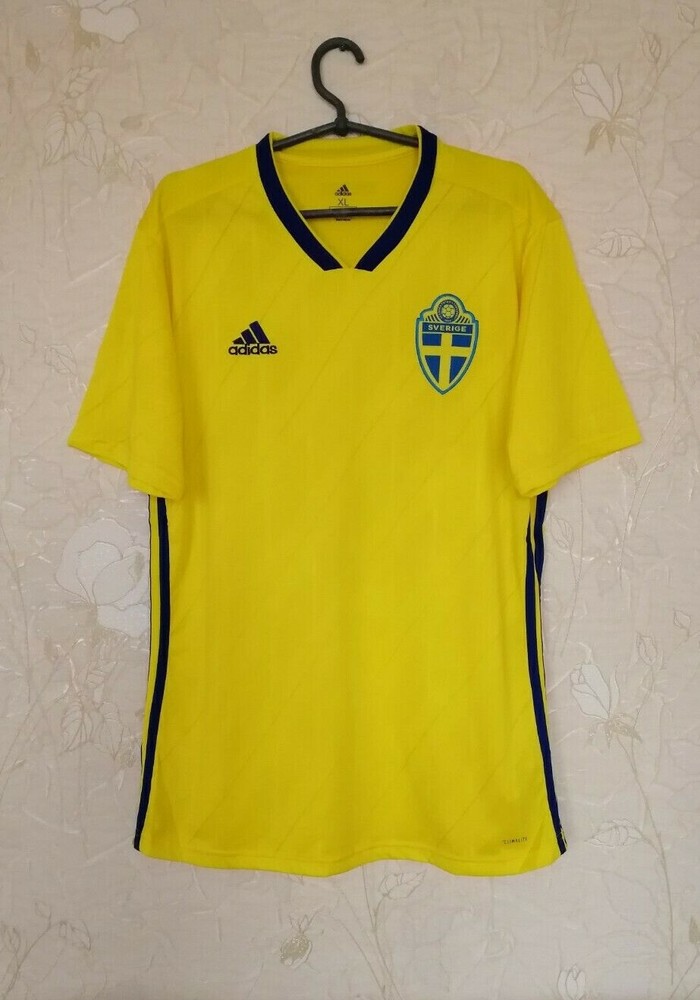Sweden national team 2017 - 2018 football shirt jersey Adidas size XL