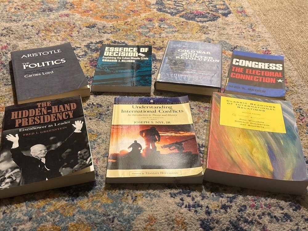Political Science & International Relations Book Lot (7) - Nye, Mayhew, Allison