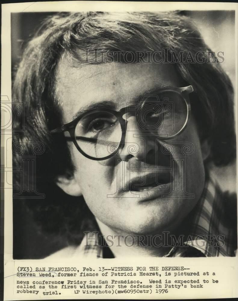 1976 Press Photo Steven Weed as witness in Patricia Hearst's bank robbery trial