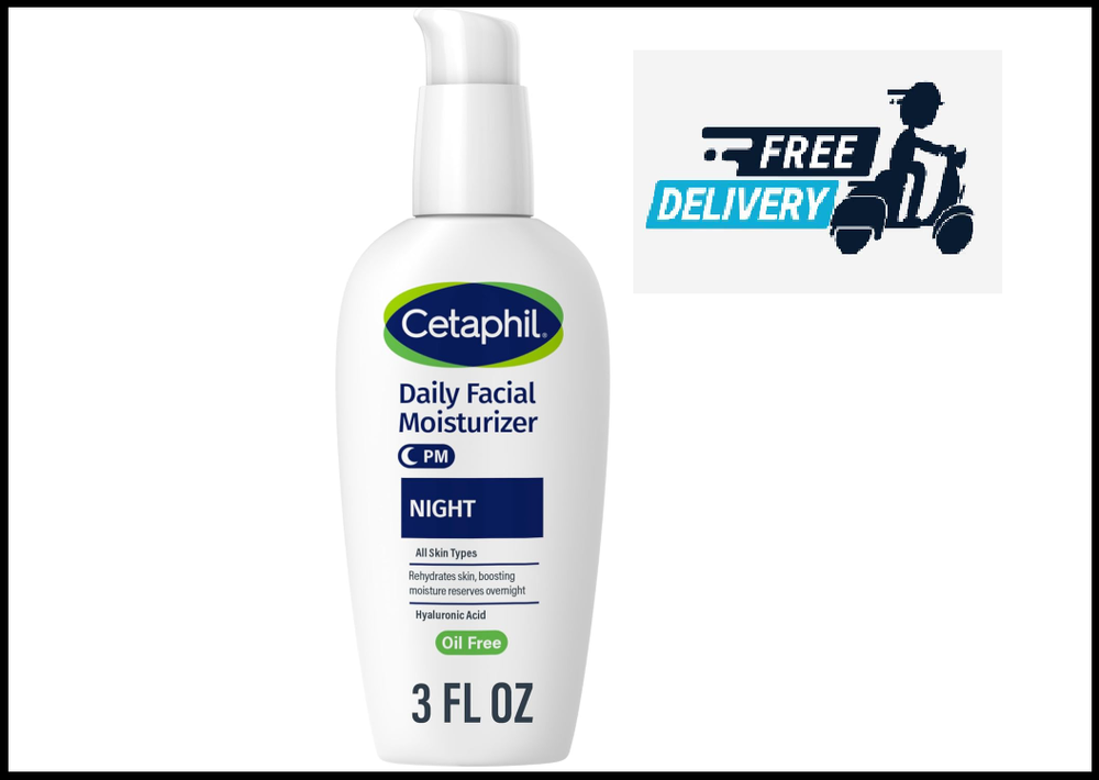 Cetaphil Overnight Hydrating Face Moisturizer with Hyaluronic Acid