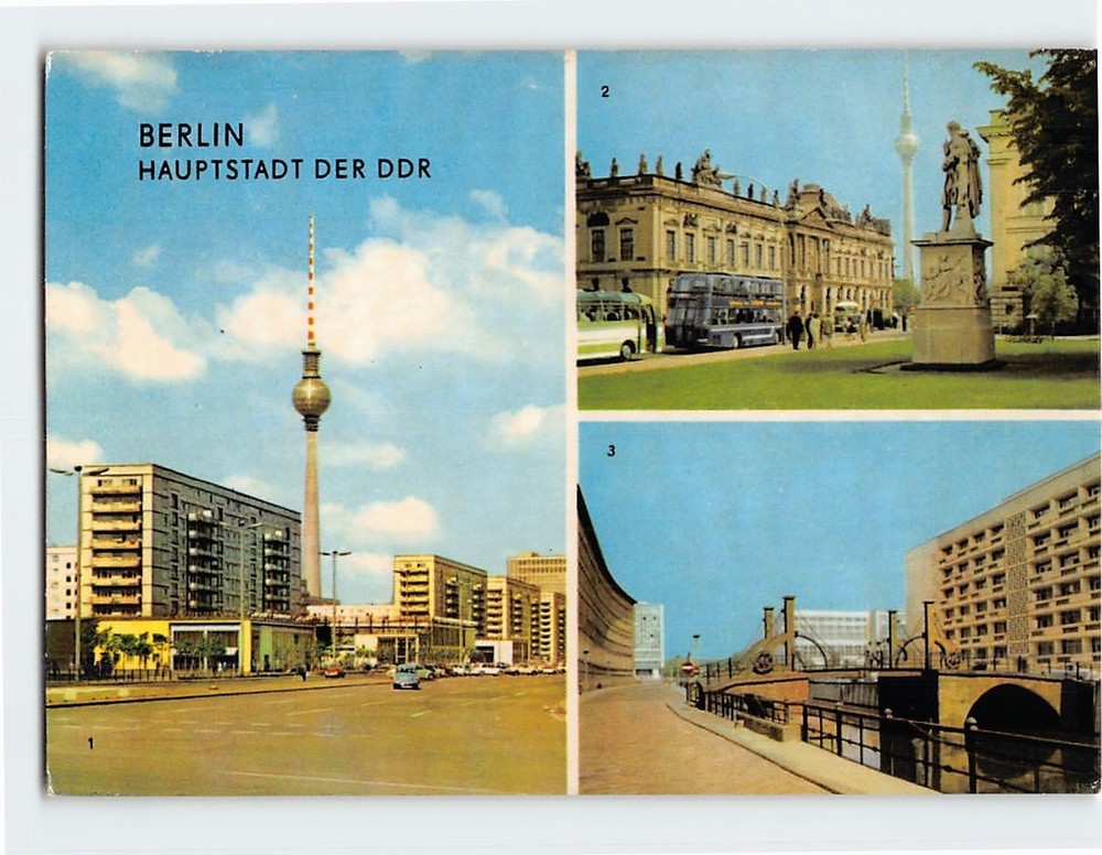 Postcard Haupstadt Der DDR Berlin Germany