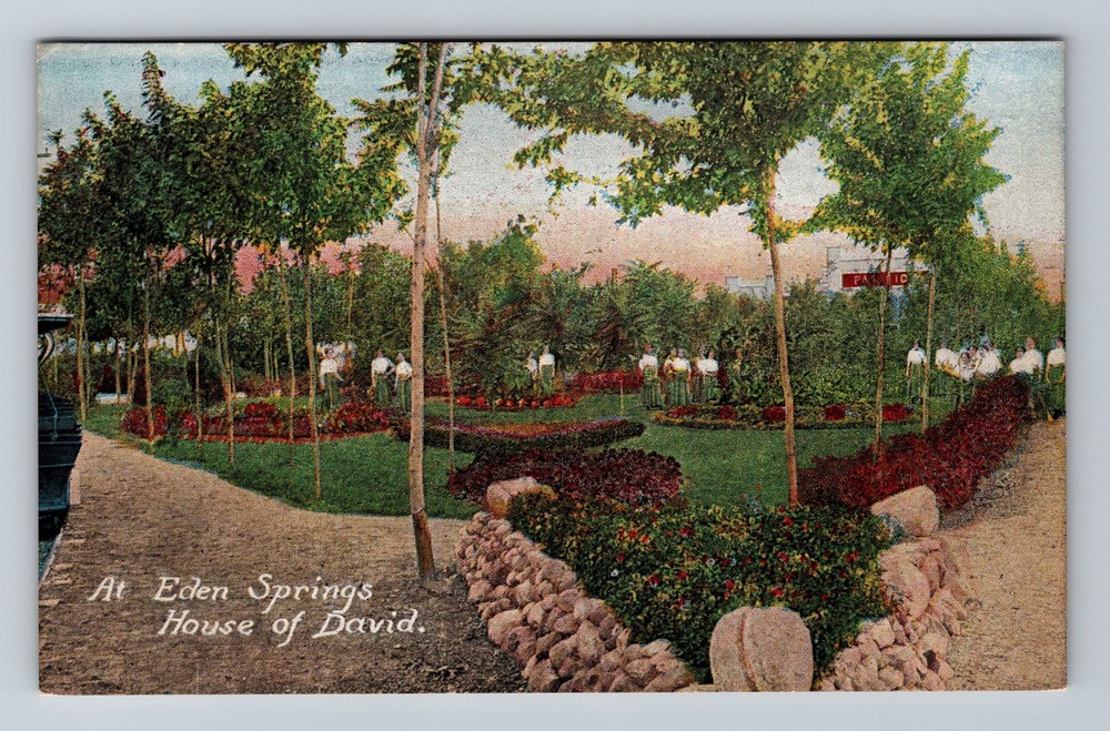 Benton Harbor, MI-Michigan, House of David Eden Springs Vintage Postcard