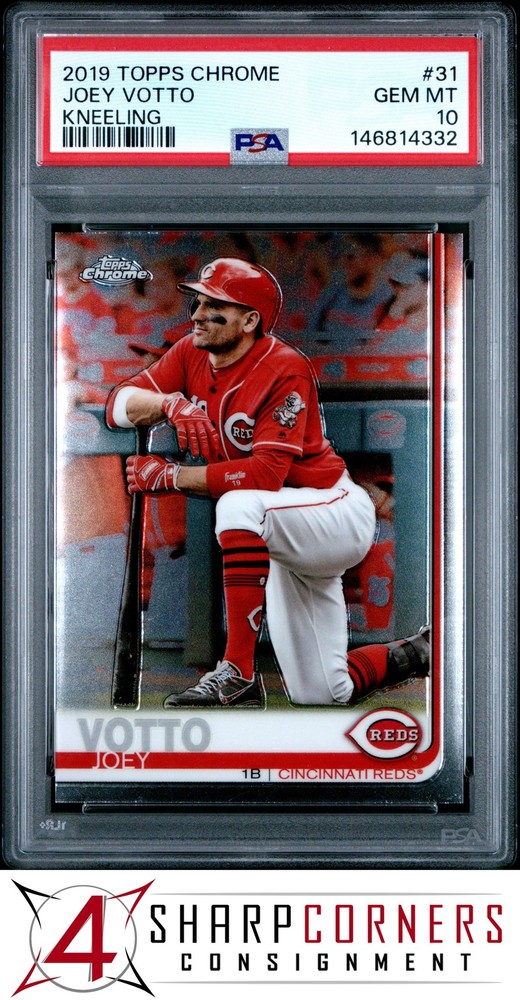 2019 Topps Chrome #31 Joey Votto Reds Kneeling Psa 104SC is the hobby's first consignment choice on eBay!