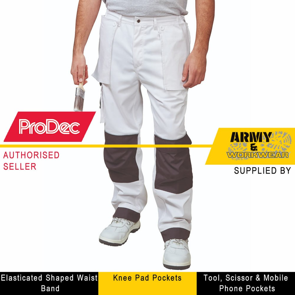 ProDec Advance Work Pants for Men with Knee Pad Pockets & Wipe Mate
