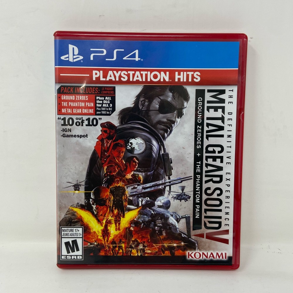 Konami Metal Gear Solid V: The Definitive Experience PS4 Hits Red