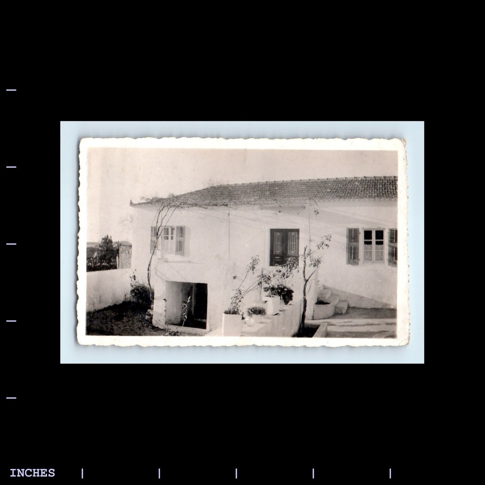 Old Vintage Photo CLOSE UP OF HOUSE
