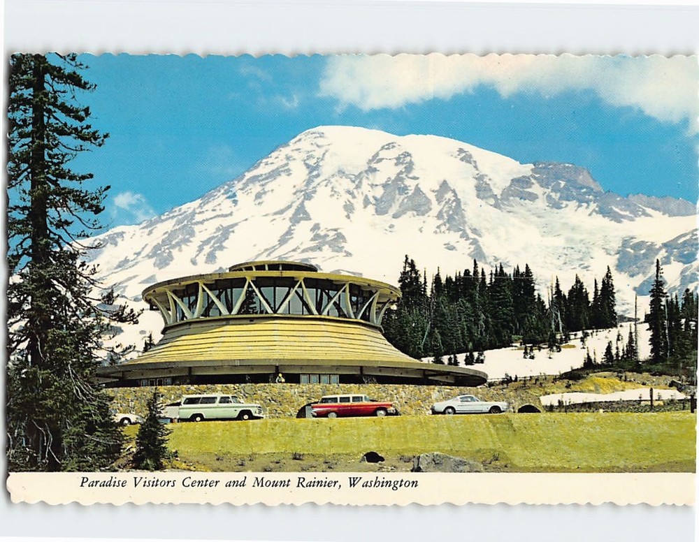 Postcard Mt. Rainier National Park Washington USA