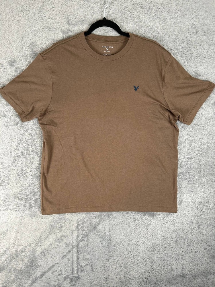 American Eagle Men’s Super Soft Standard Fit T-shirt Brown Size M