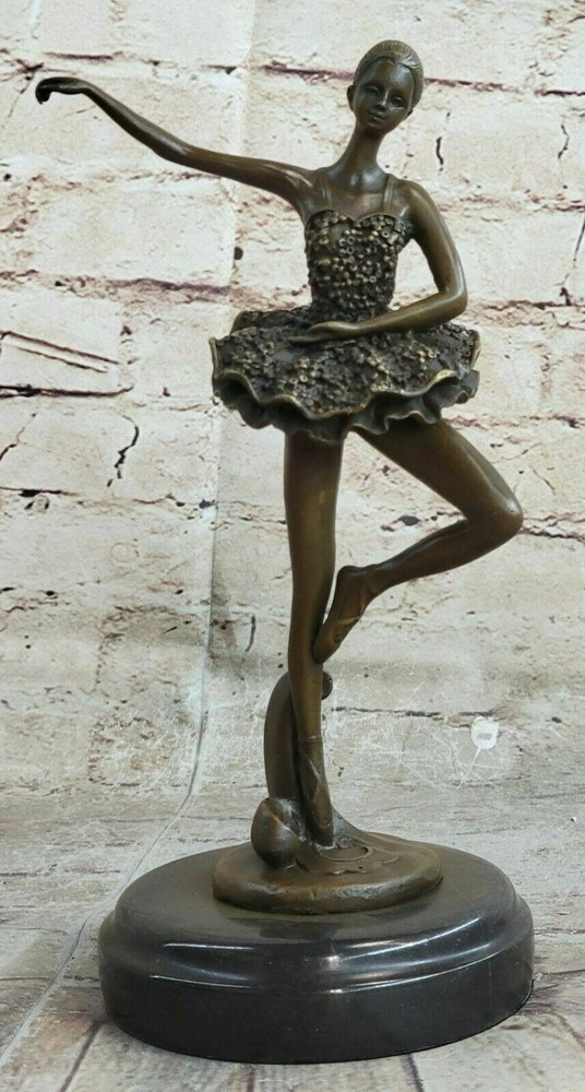 Art Deco Bronze Ballerina Statue Sculpture Milo Deal Hot Cast