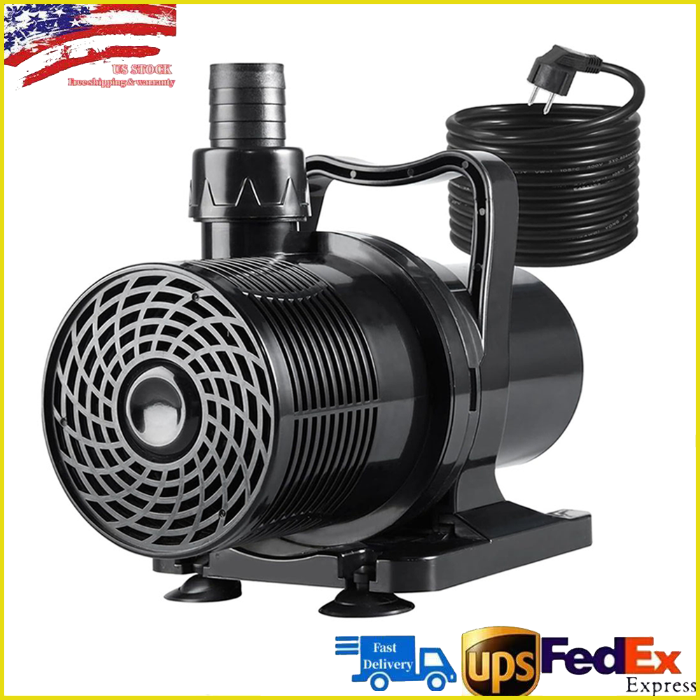 High-Power 4227GPH Submersible Water Pump for Aquarium Hydroponics 31ft Lift 150W