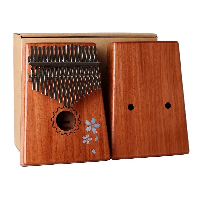 100% New Kalimba Beginners Walnut 17 Key Kalimba Instrument Keyboard